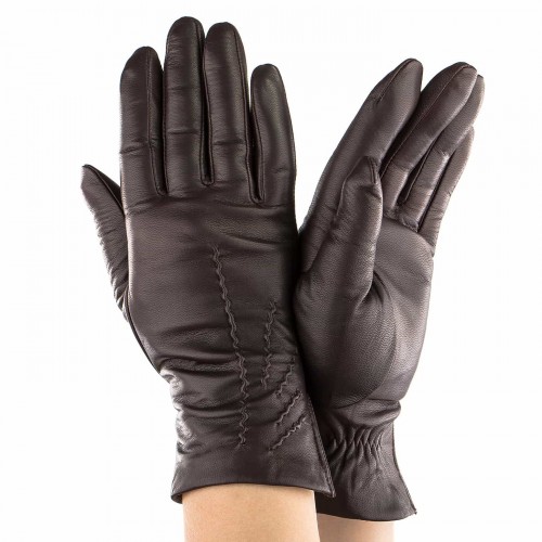 

Перчатки женские GlovesUA Итальянская кожа мод.462 р.6 темно-коричневые