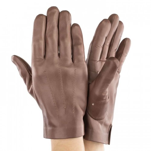 

Перчатки мужские GlovesUA Итальянская кожа мод.90 р.9 тауп (три полоски)