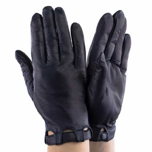 

Перчатки женские GlovesUA Итальянская кожа мод.359 р.8.5 темно-синие