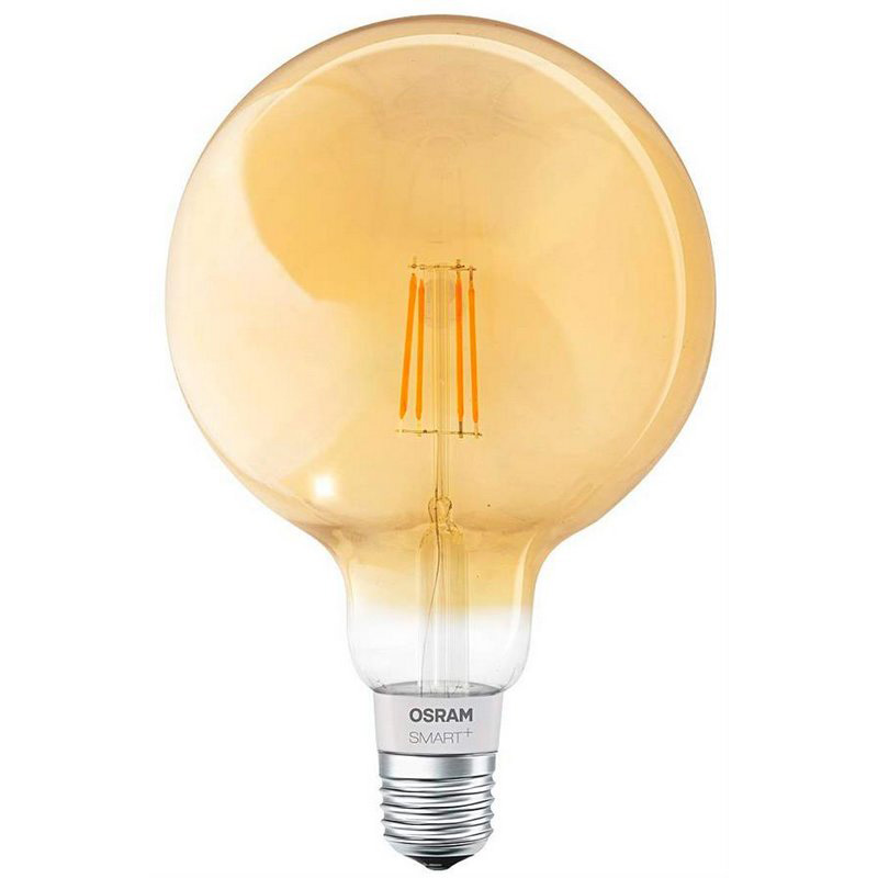 

Светодиодная лампа Osram Smart Led Е27 5.5-60W 2700K 220V G125 Filament Gold Bluetooth (4058075174504)