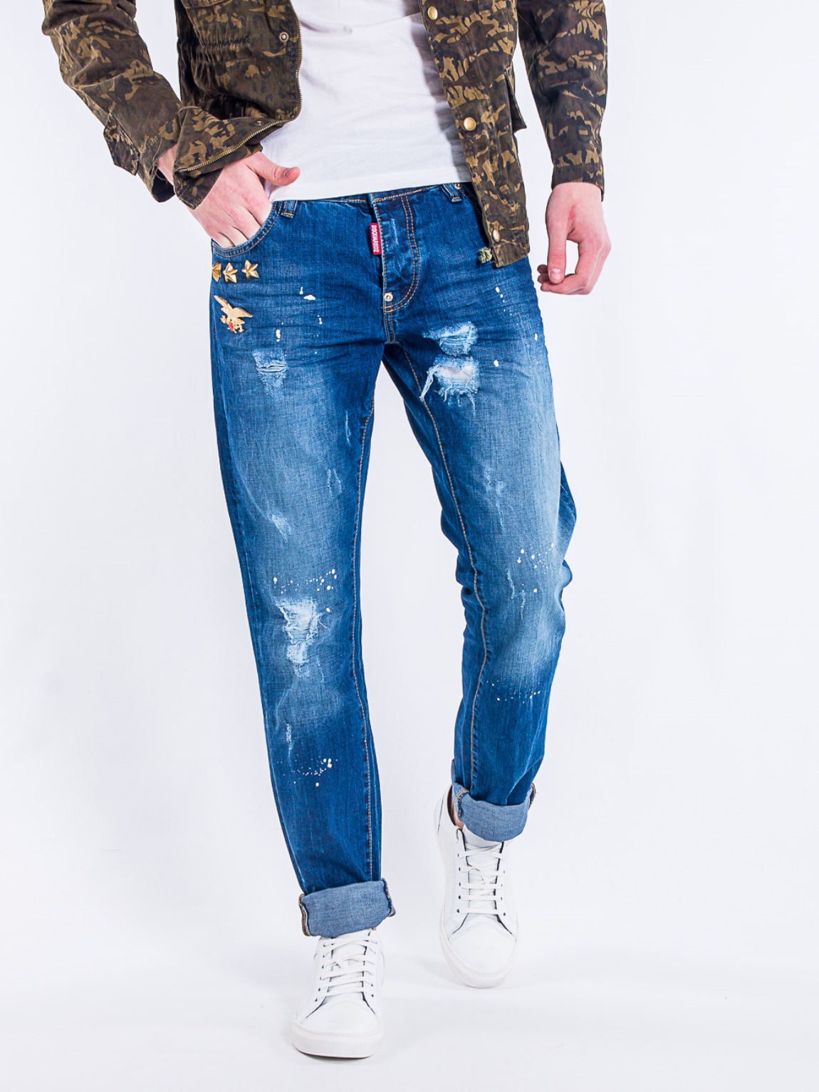 

Джинсы DSQ2_7441 RePlic DSQUARED2_7441 2XL Синий