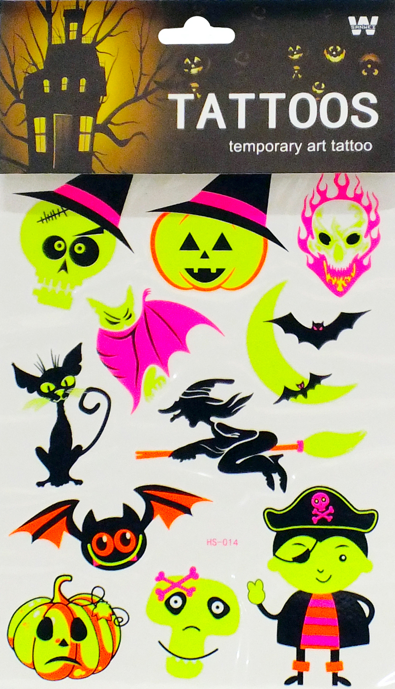 

Тату Seta Decor Halloween Body Art 16-206-4 Разноцветное