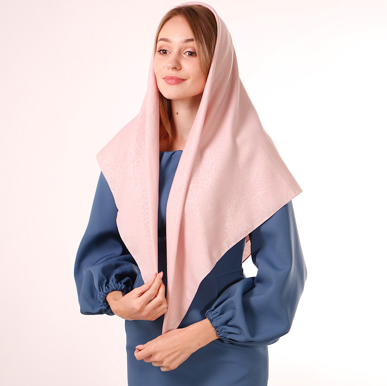 

Хустка кашемірова рожева 95х95 см. К95/37
