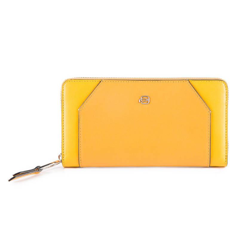 

Портмоне Piquadro MUSE Yellow на молнии с RFID защитой