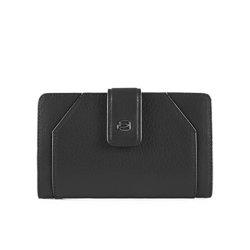 

Портмоне Piquadro MUSE Black с отдел. для монет на молнии с RFID защитой