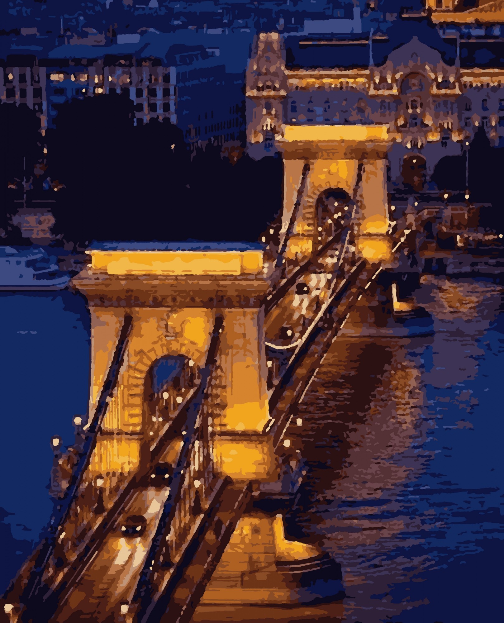 

Картина по номерах "Ніч у місті", 40*50