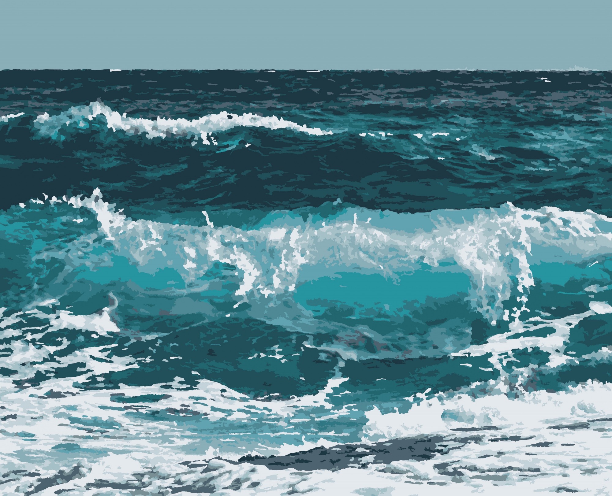 

Картина по номерах "Спогади про море", 40*50