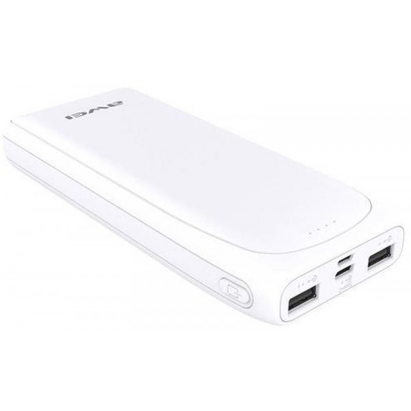 

Портативная батарея AWEI P66K Power Bank 20000mAh Li-Polimer White