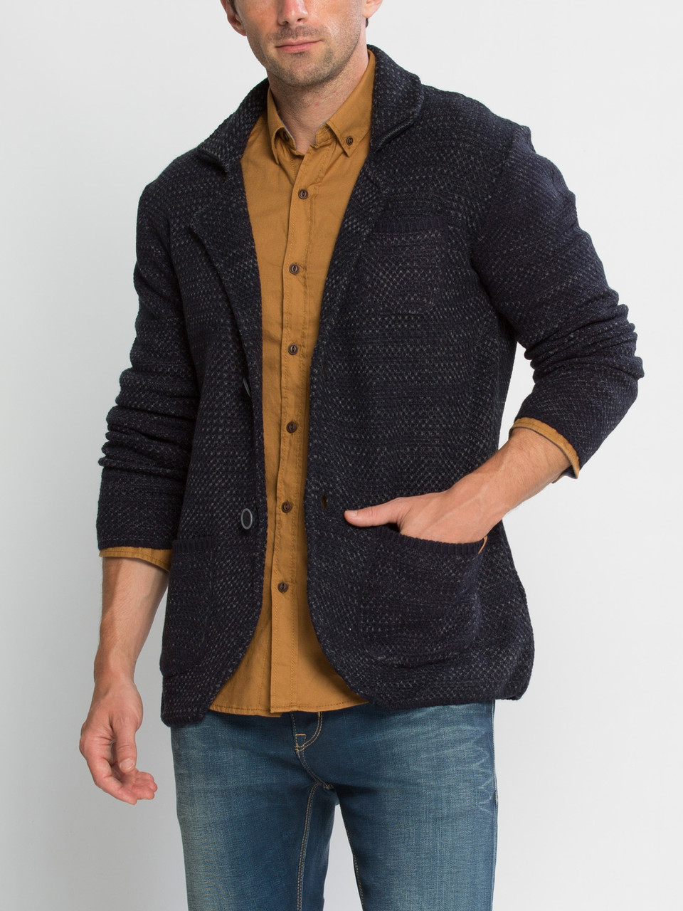 

Мужской пиджак LC Waikiki c 3-мя накладными карманами XXL Синий (LCWKnitwear-1493-2)