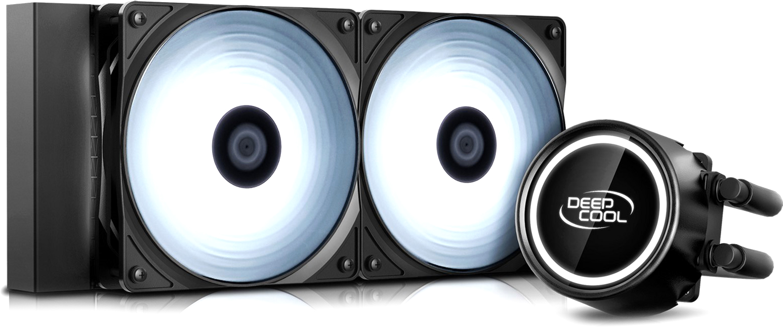 

Система жидкостного охлаждения DeepCool Gammaxx L240T White