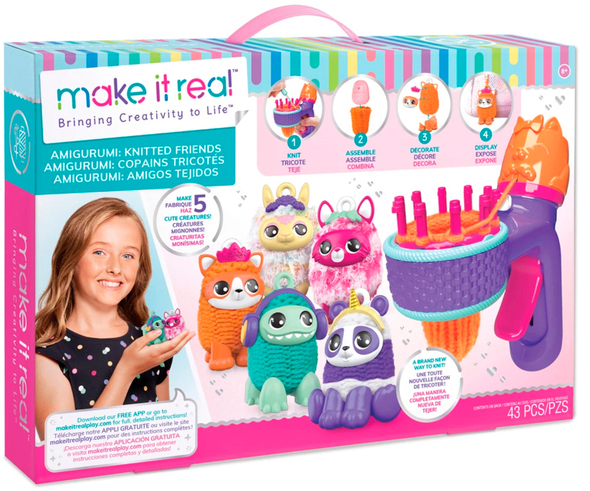 

Набор для вязания амигуруми Make it Real Замечательные зверушки (MR1513)