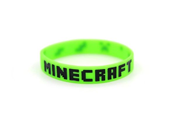 

Силиконовый браслет Minecraft зеленый