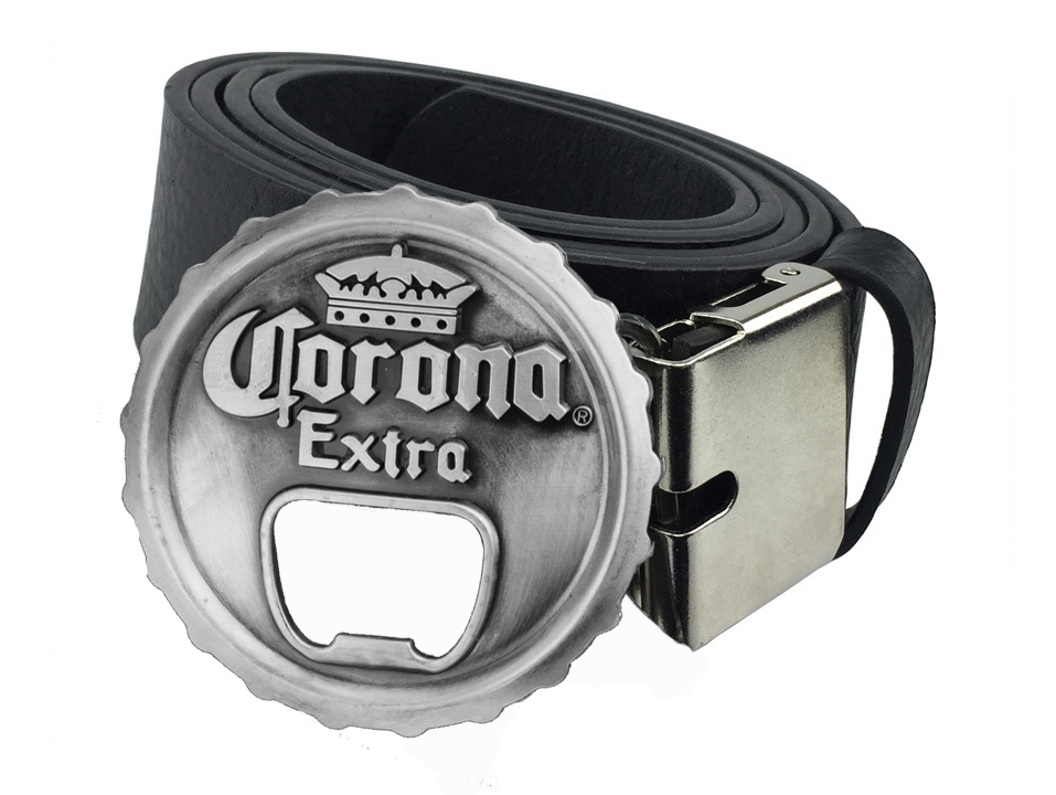 

Поясной ремень кожзам "Corona" металл Черный