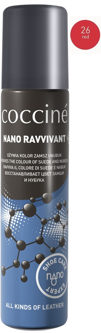 

Восстанавливающий спрей для замши и нубука Красный, Cocciné RAVVIVANT NANO, 100 мл