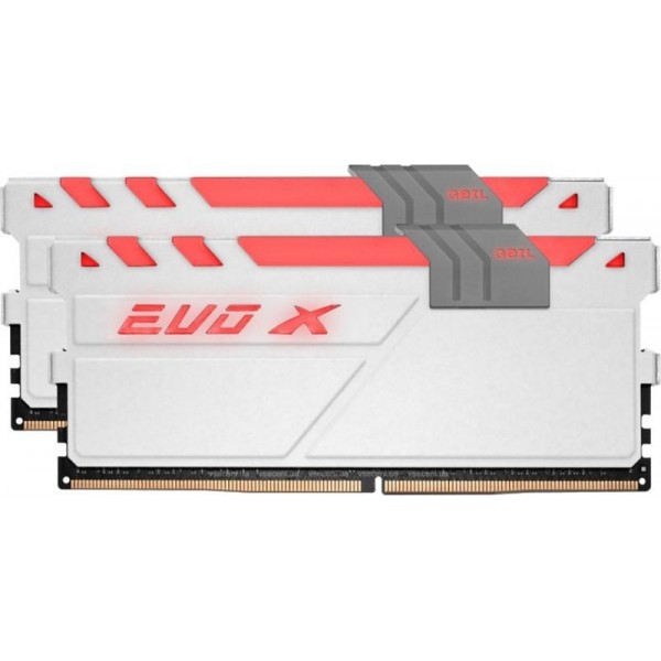 

DDR4 2x8GB/3200 Geil EVO X White RGB LED (GEXG416GB3200C16ADC)