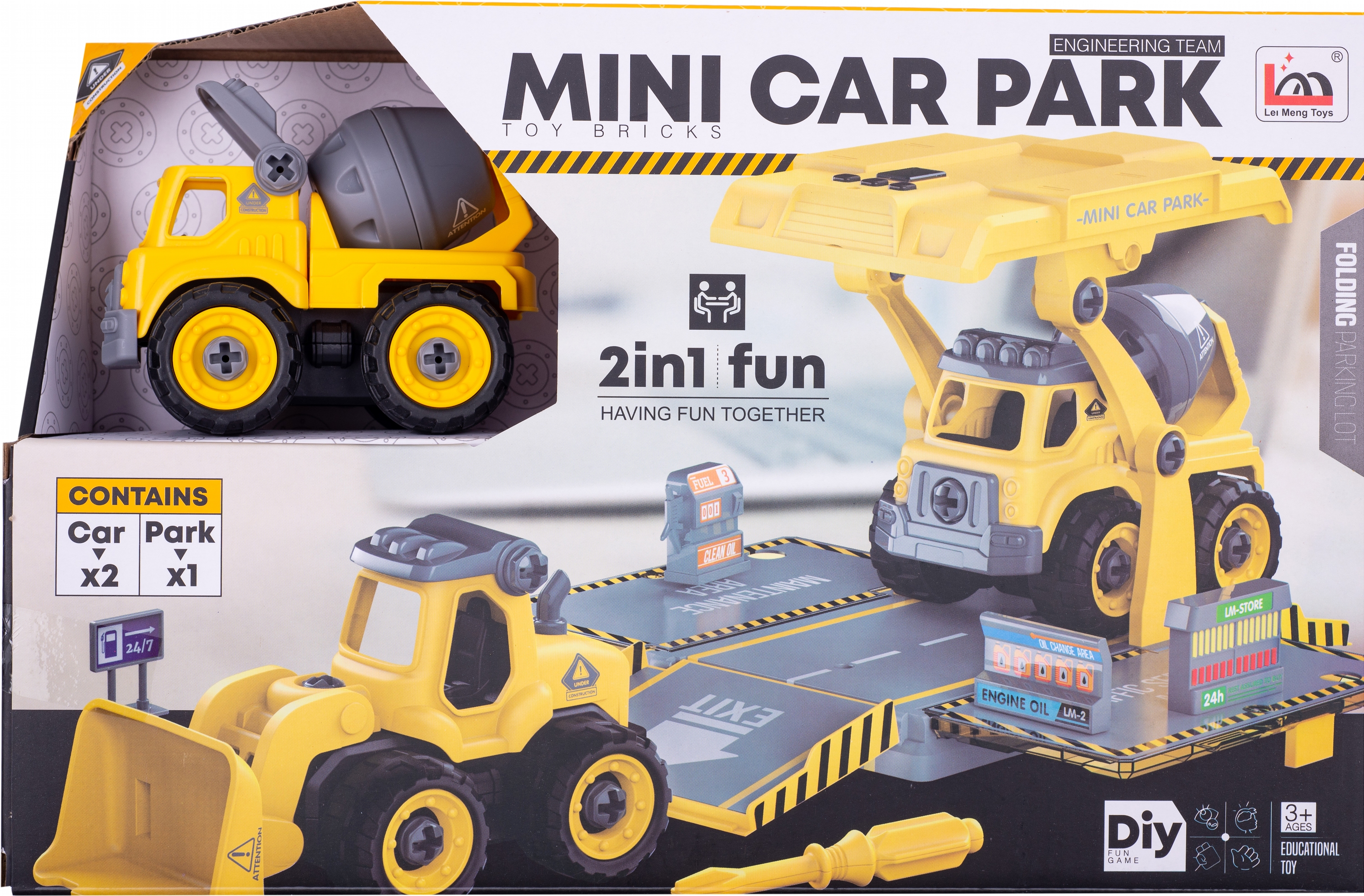 

Конструктор музыкальный Diy Spatial Creativity Бетономешалка и каток LM9018-2A 75 деталей (TOYSCJ-1614190)