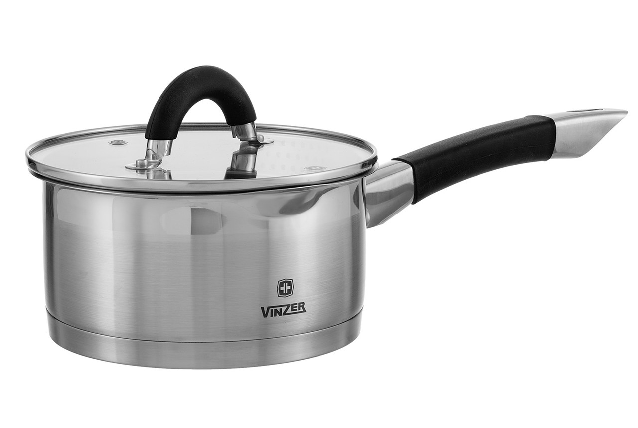 

Сотейник с крышкой Vinzer Progresso 14х7,5 см., 1,1 л.