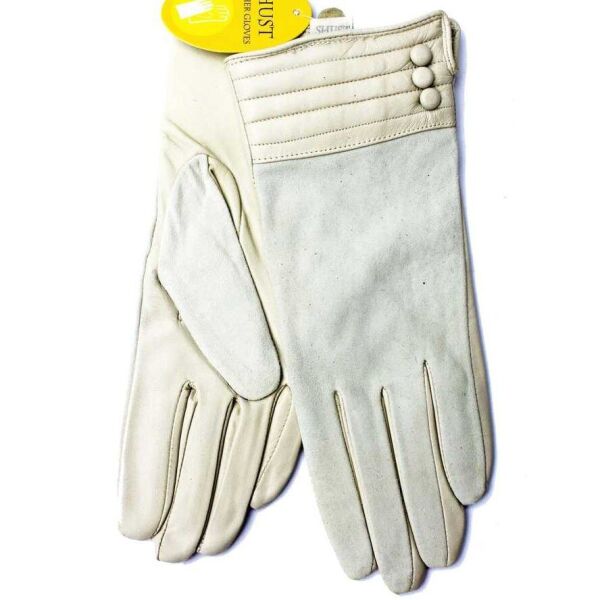 

Женские комбинированные перчатки Shust Gloves белые 797s3 L