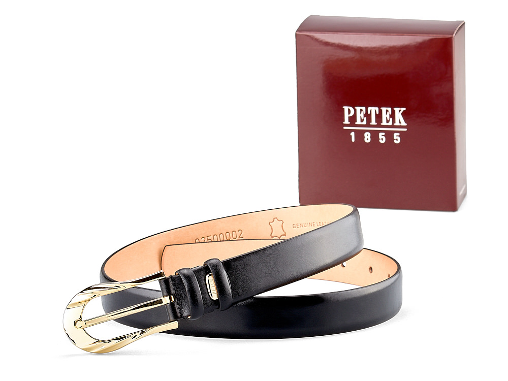 

Женский кожаный ремень Petek 1855 02500002 (000-01) чёрный