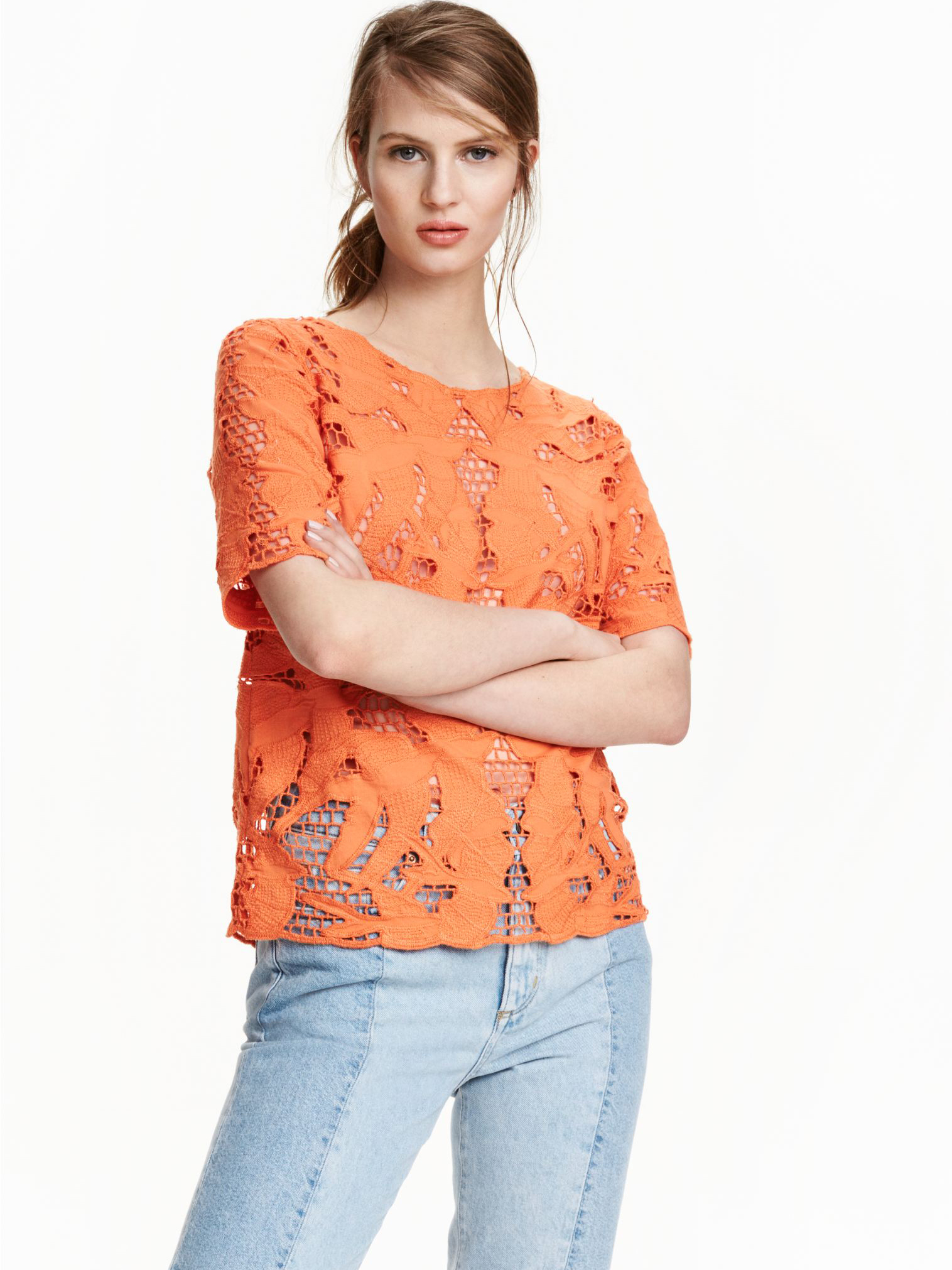 

Блузка H&M KK3830873 44 Оранжевая