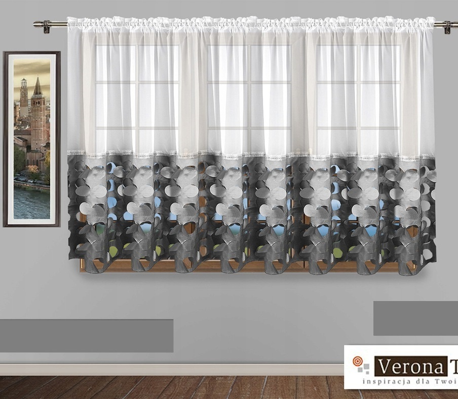 

Ажурная штора 3D Verona лазерная резка 160 х 400 см (PT JGB2 160) серая