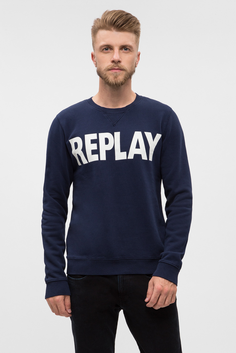

Мужской синий свитшот с принтом Replay S M3666 .000.21842