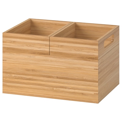 

Набор ящиков 3 шт для аксессуаров IKEA DRAGAN 23x17x14 см Бамбук (502.818.56)