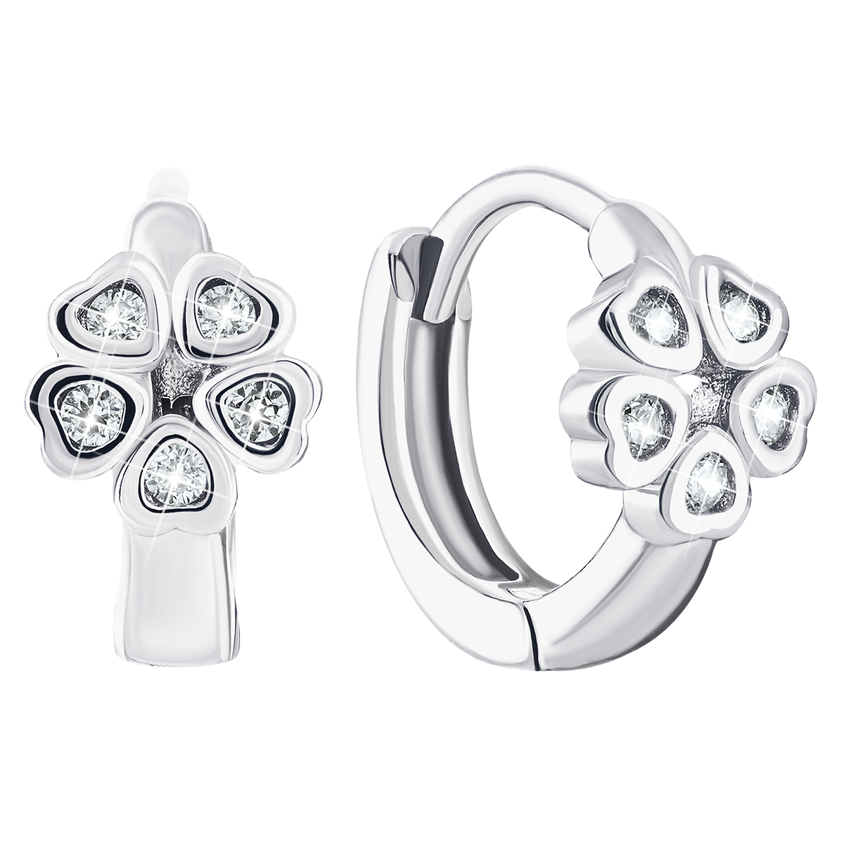 

Серебряные серьги Цветы с фианитами 1EA81959