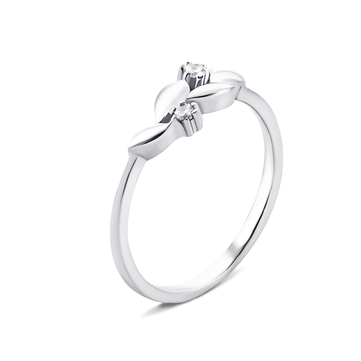 

Серебряное кольцо с фианитами 15.5 размер 1RI57183