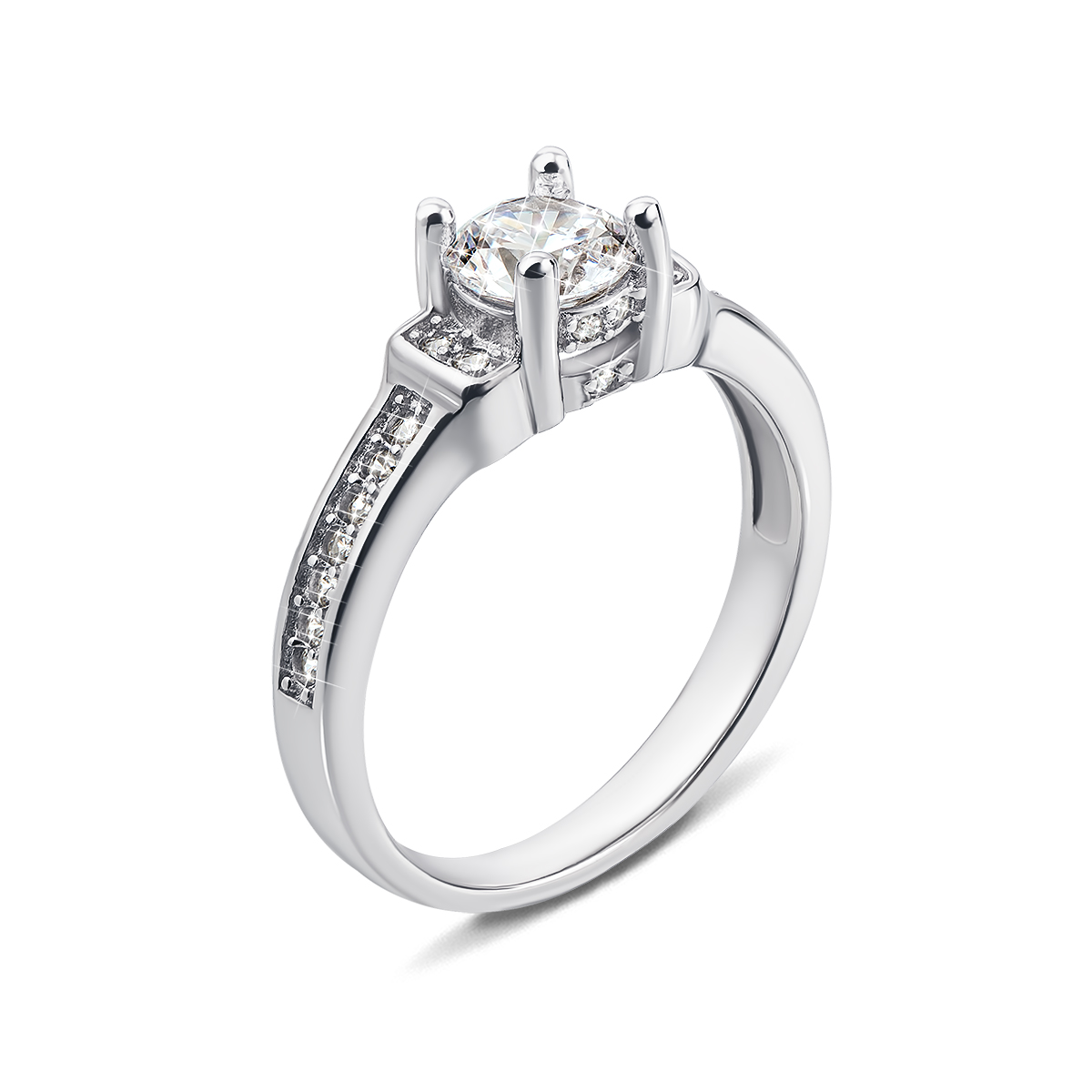 

Серебряное кольцо с фианитами 15.5 размер 1RI58485-R
