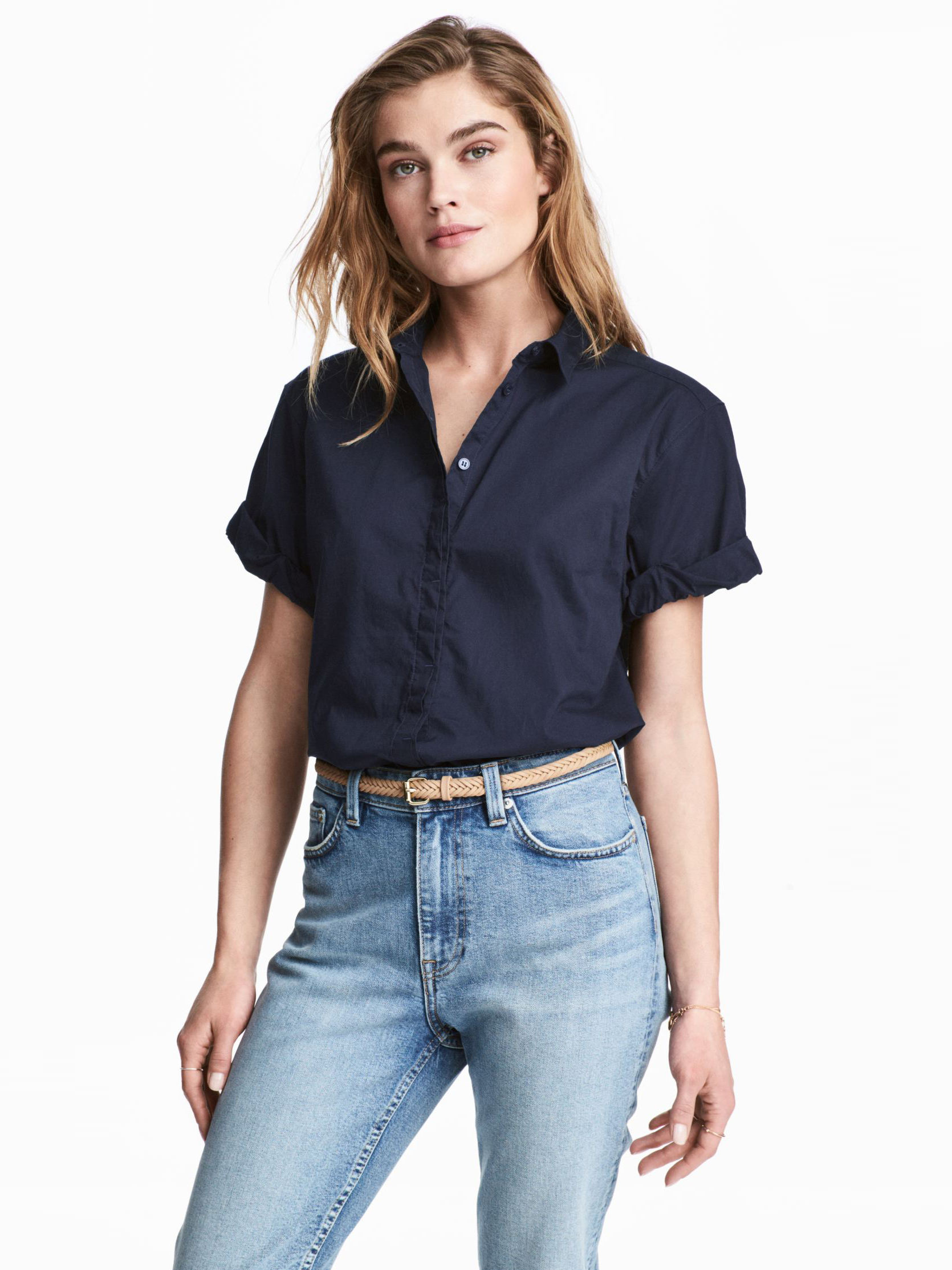 

Рубашка H&M KK4743755 38 Синяя