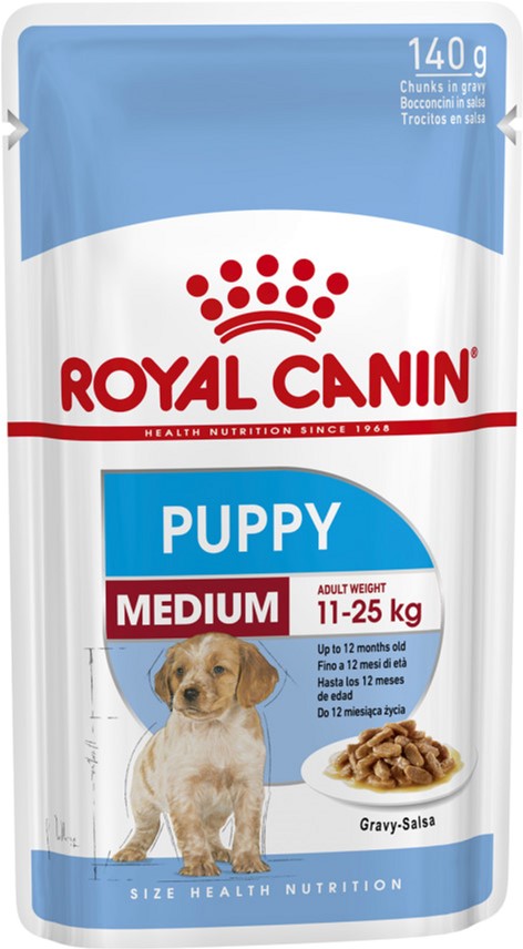 

Влажный корм Royal Canin Medium Puppy для щенков собак средних размеров в возрасте от 2 месяцев до 12 месяцев 0.14 кг (9003579008324)