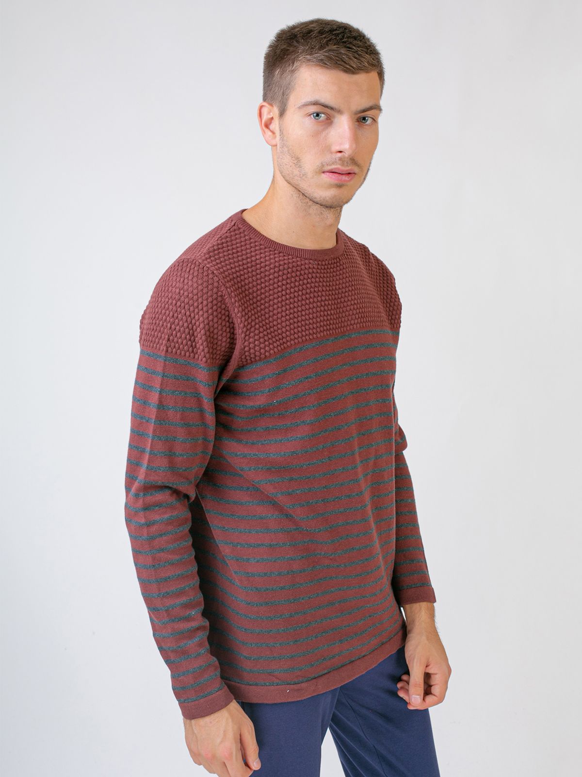 

Джемпер Livergy LC1-100011 M (48/50) Бордовый с темно-серым