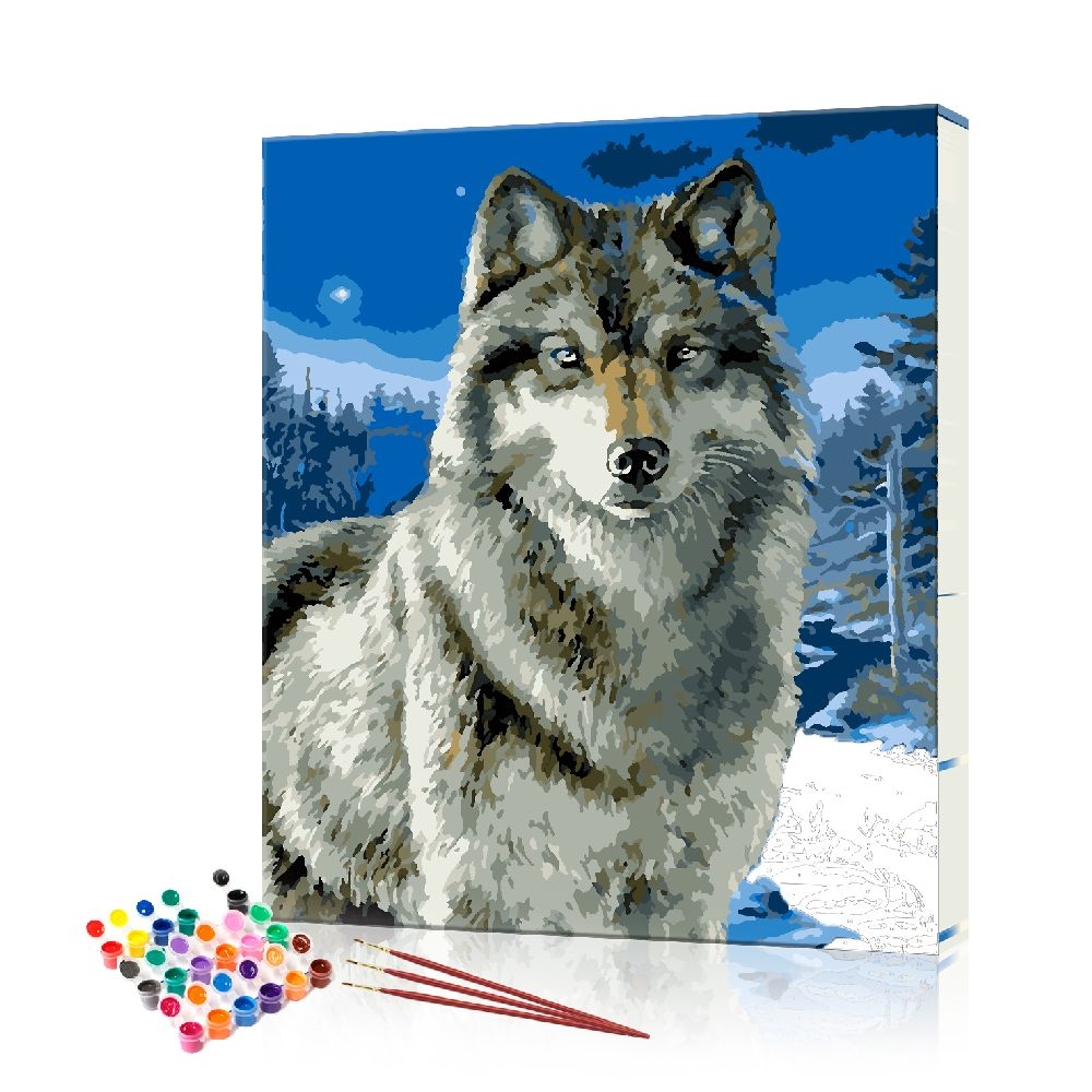 

Картина по номерам ArtSale "Вожак стаи" PBN0649 размер 40х50 см