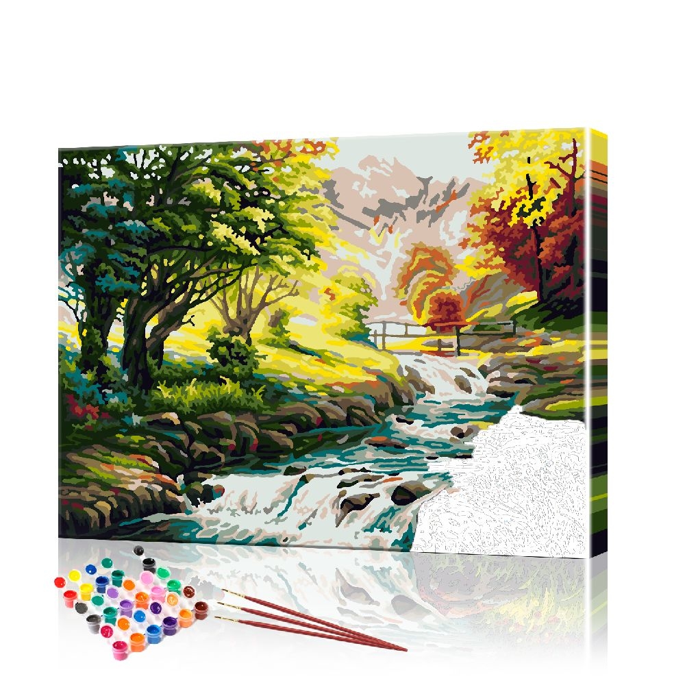 

Картина по номерам ArtSale "Горная река" PBN0775 размер 40х50 см