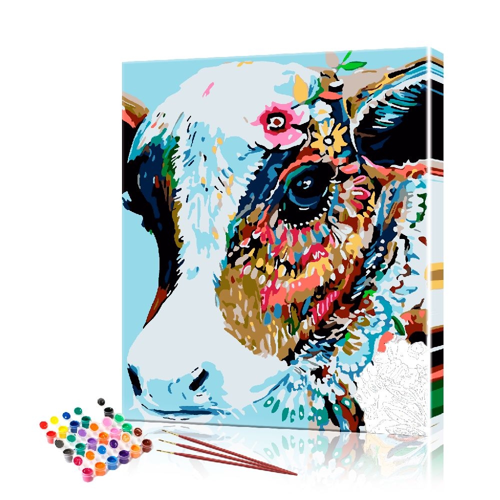 

Картина по номерам ArtSale "Красивая корова" PBN0763 размер 40х50 см