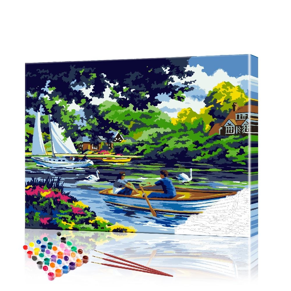 

Картина по номерам ArtSale "Пара в лодке" PBN0591 размер 40х50 см