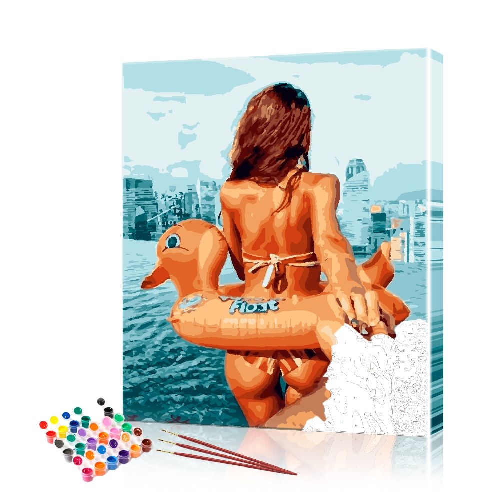 

Картина по номерам ArtSale "На пляже" PBN0795 размер 40х50 см