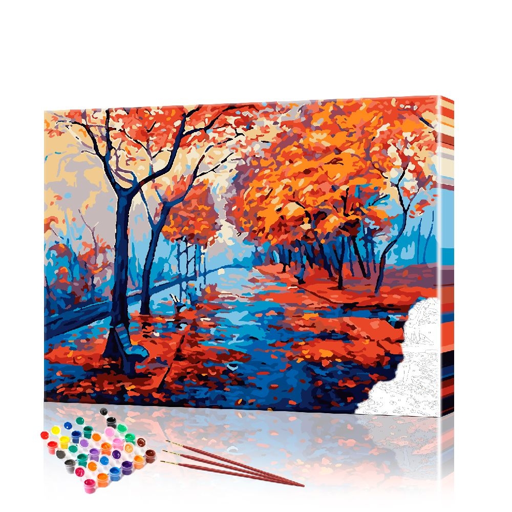 

Картина по номерам ArtSale "Осенний парк" PBN0467 размер 40х50 см