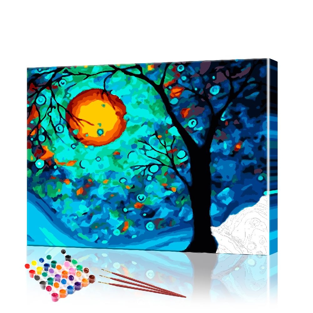 

Картина по номерам ArtSale "Луна и дерево" PBN0569 размер 40х50 см