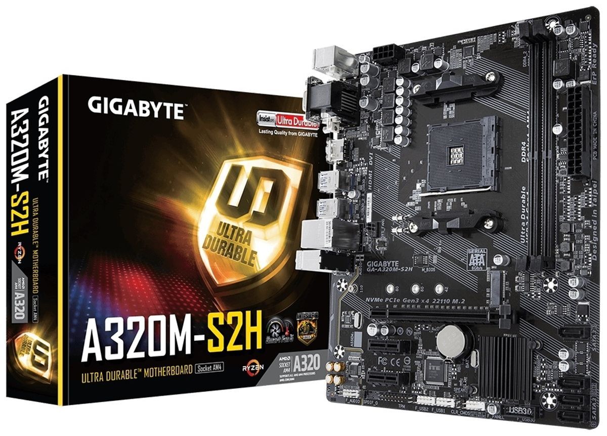 

Материнская плата GIGABYTE GA-A320M-S2H