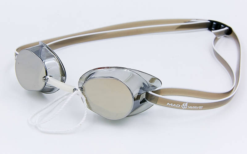 

Очки для плавания стартовые MadWave RACER Grey M045502