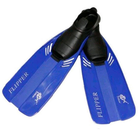 

Ласты для плавания Dolvor Flipper р31-33 синие