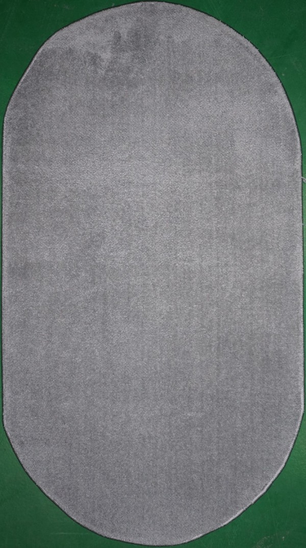 

Ковер OZ KAPLAN JAZZY 01800A 0.8 x 1.5 м серый_L.GREY Овал