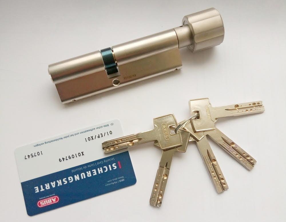 

Цилиндр Abus M12R 130мм (60х70T) T ключ-вертушка