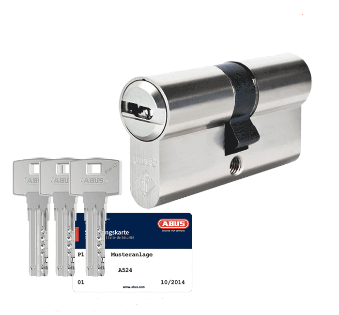 

Цилиндр Abus Bravus compact 1000 95 ключ-ключ 3Key