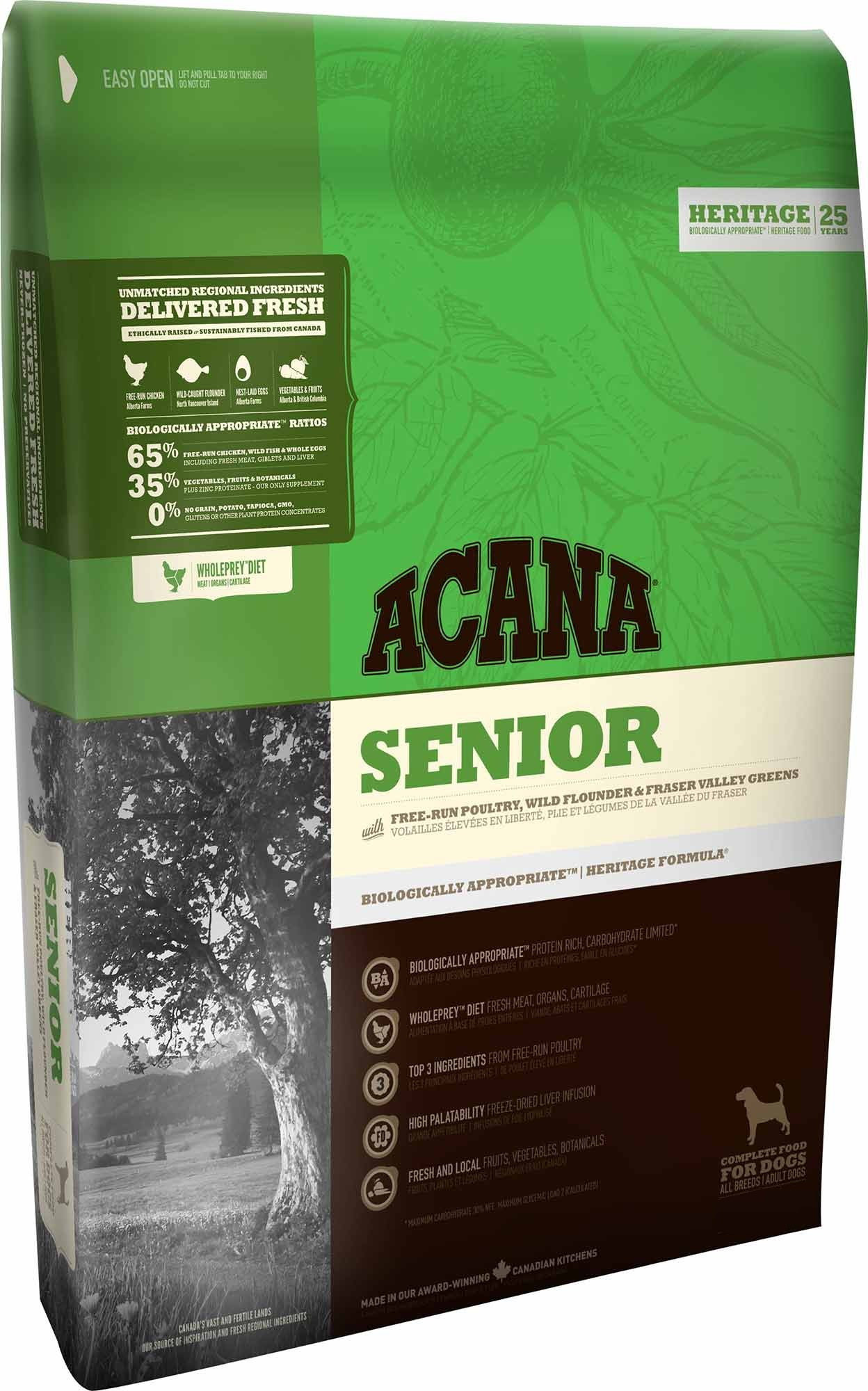 

Сухий Корм ACANA SENIOR DOG для собак всіх порід від 7 років і старше 2 Кг (064992510237) (a51023)