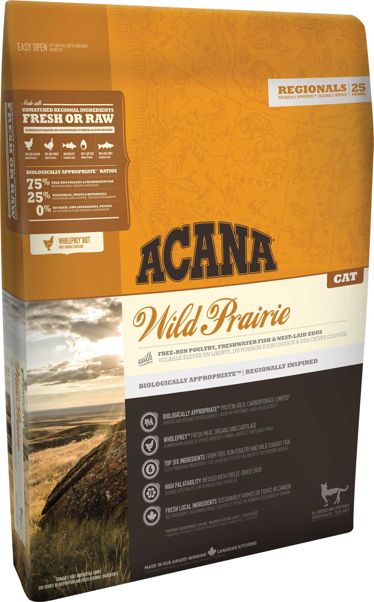 

Сухий Корм ACANA WILD PRAIRIE Cat для котів всіх порід та всіх стадій життя з курчам та індичкою 1,8 Кг (064992640187) (a64018)