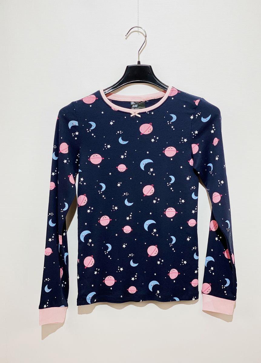 

Футболка с длинными рукавами H&M 0623765021 110-116 СМ Синий 63103