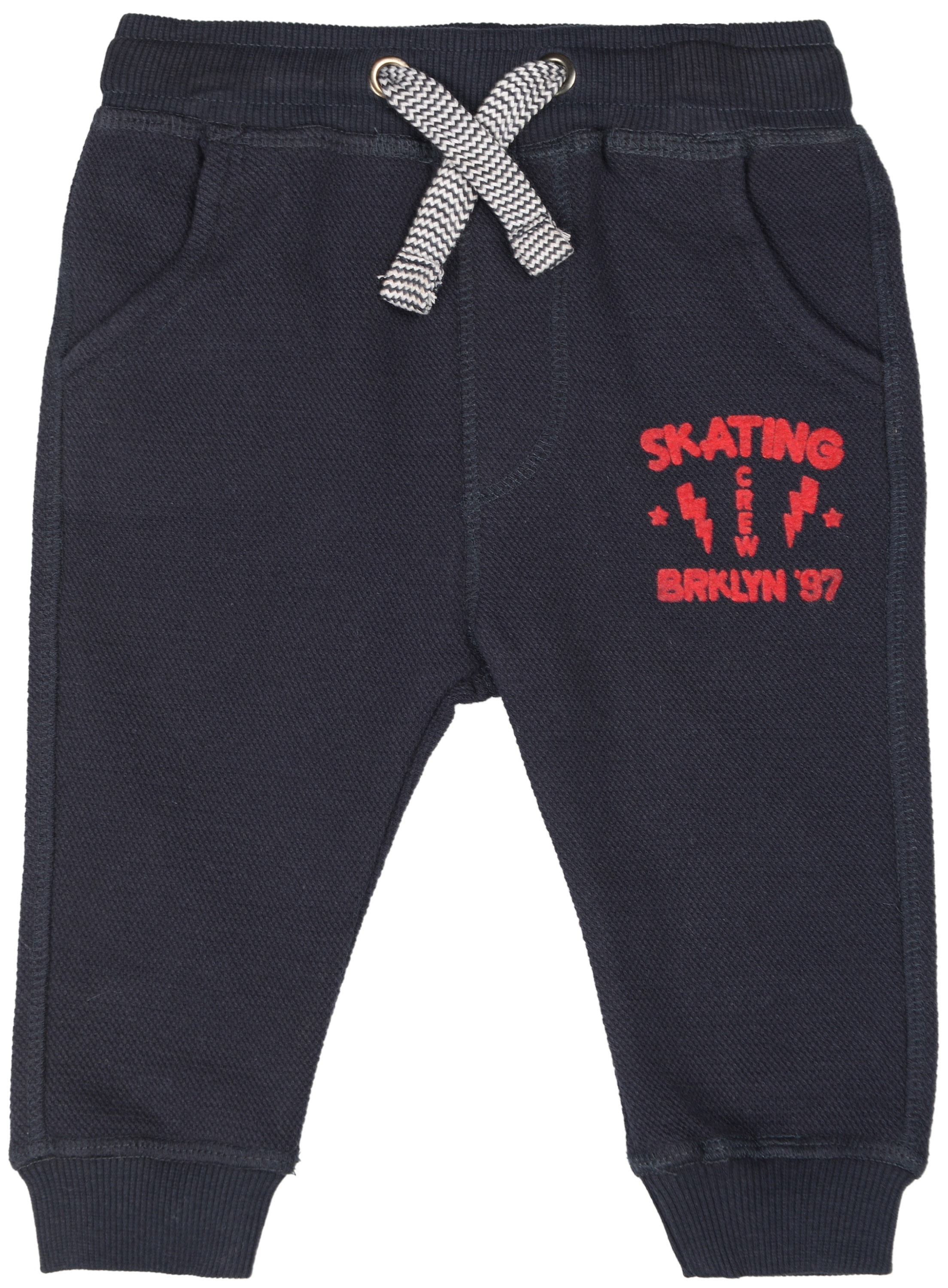 Акция на Спортивные штаны Minoti Skate 8 10404 74-80 см Темно-синие (5059030098858) от Rozetka UA